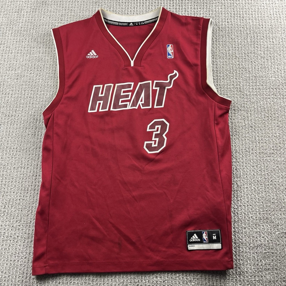 Miami Heat Dwayne Wade #3 Adidas Christmas Day Jersey Men's Medium